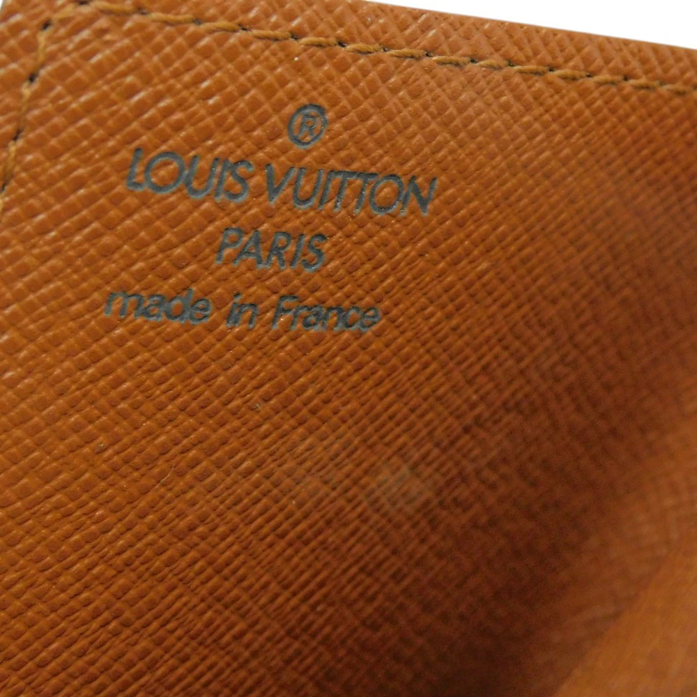 LOUIS VUITTON Portecarte Credit Pression Monogram Card Case Wallet Brown